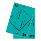 Set van 12 tafelbladen NBB groen, nummers B1 t/m B12