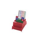 Bidding-box Neo rood, de set bestaat uit vier losse biddingboxen