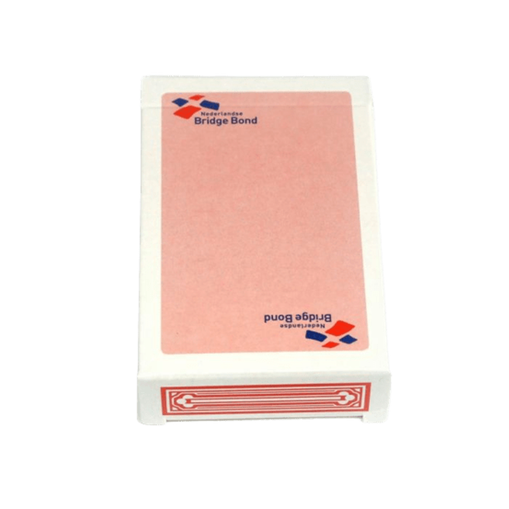 Speelkaarten NBB Superluxe, roze, puntgespiegeld, in doosje