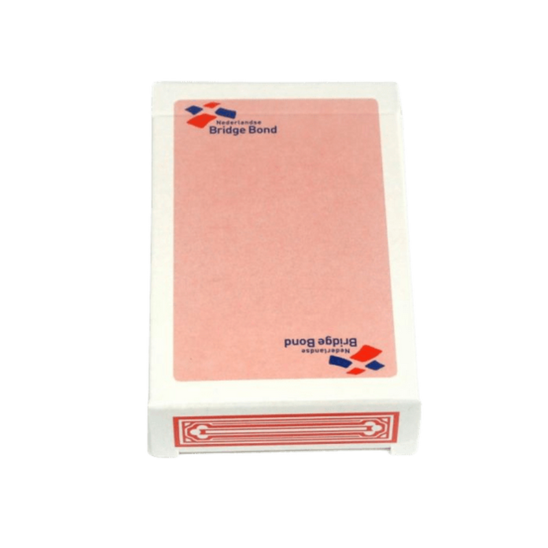 Speelkaarten NBB Superluxe, roze, puntgespiegeld, in doosje