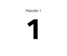 Plakcijfer 1