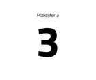 Plakcijfer 3