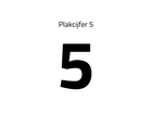 Plakcijfer 5