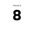 Plakcijfer 8