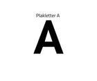 Plakletter A