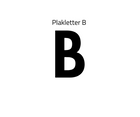 Plakletter B