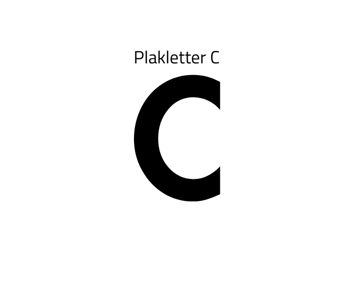 Plakletter C