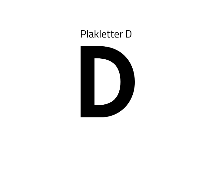 Plakletter D