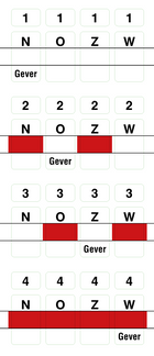 Stickervel zacht plastic boards 1-4