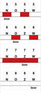 Stickervel zacht plastic boards 5-8