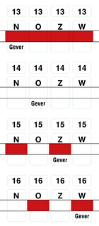 Stickervel zacht plastic boards 13-16