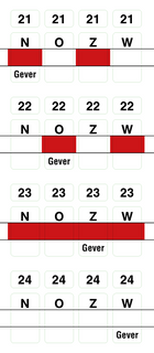 Stickervel zacht plastic boards 21-24
