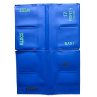 Softboards blauw, bestaande uit 16 mapjes in seal, nrs. 17 t/m 32