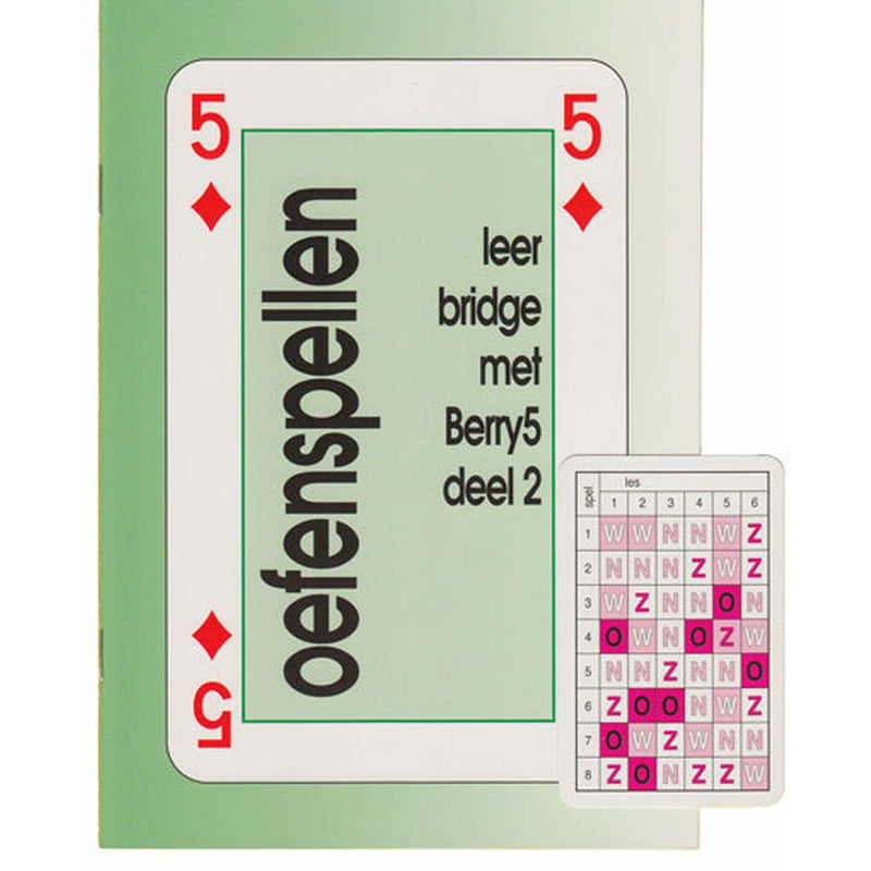 Oefenboekje met oefenspellen Leer Bridge met Berry5 deel 2