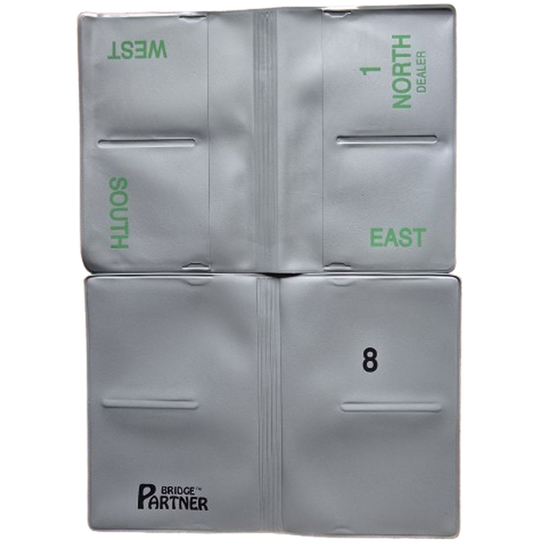 Softboards grijs, bestaande uit 8 mapjes in seal, nrs. 1 t/m 8