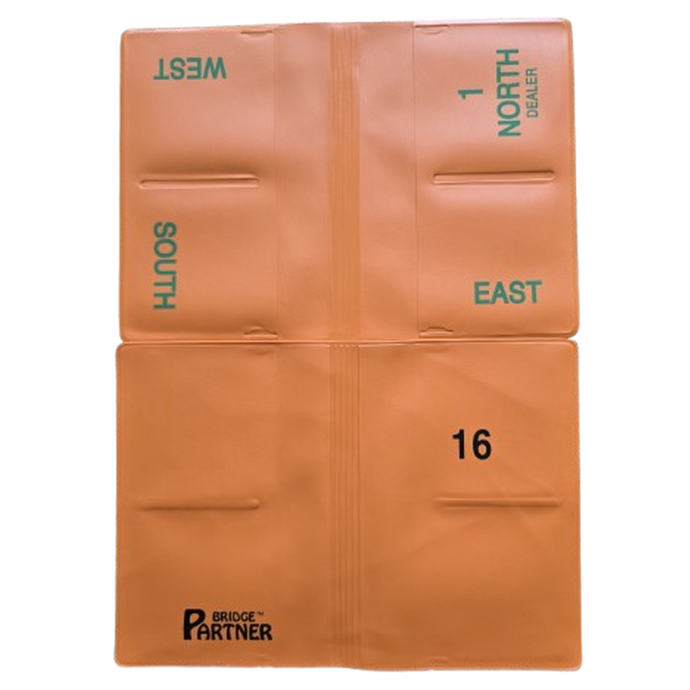 Softboards oranje, bestaande uit 16 mapjes in seal, nrs. 1 t/m 16