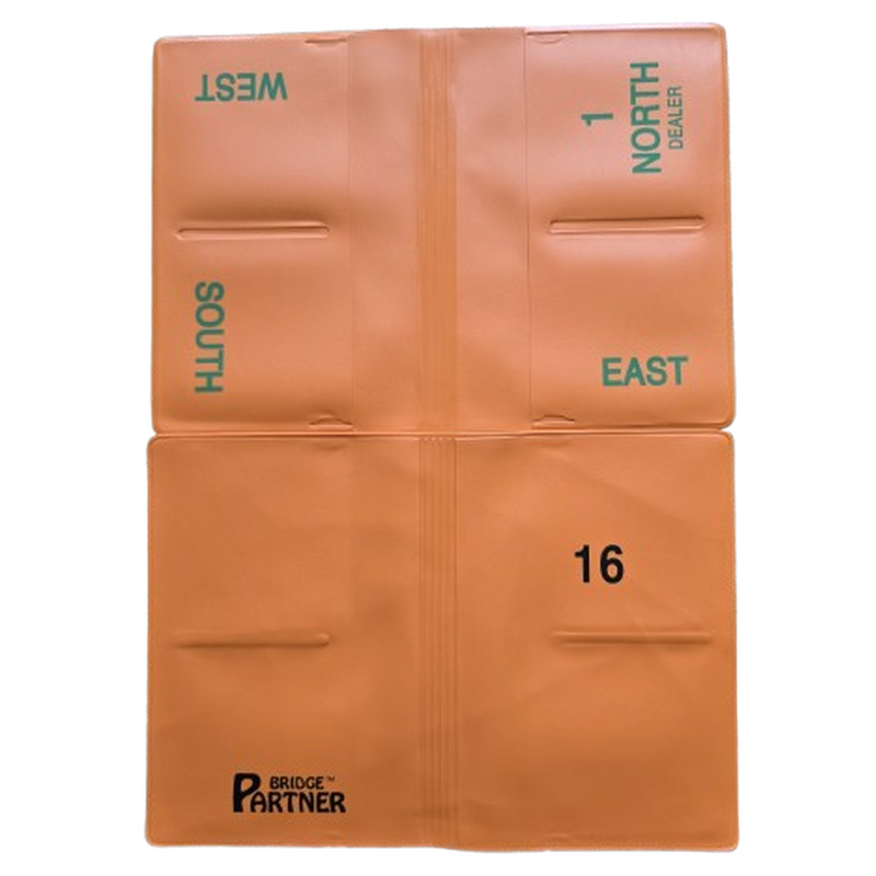 Softboards oranje, bestaande uit 16 mapjes in seal, nrs. 1 t/m 16