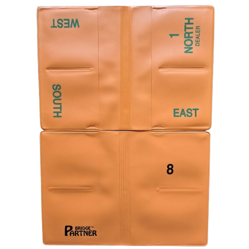 Softboards oranje, bestaande uit 8 mapjes in seal, nrs. 1 t/m 8