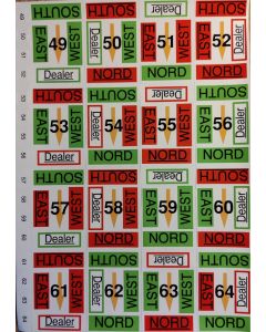 Stickervel superplusboard, nrs. 49-64
