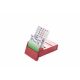 Bridge Partner rood,100% plastic vulling, gesealde set van 4 stuks