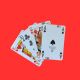 Speelkaarten barcoded rood