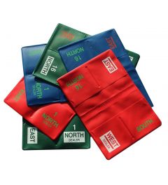 Soft plastic boards met voorbedrukte nummers 1 t/m 16 in blauw, oranje of grijs