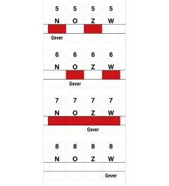 Stickervel zacht plastic boards 5-8