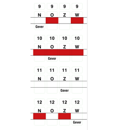 Stickervel zacht plastic boards 9-12