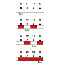 Stickervel zacht plastic boards 17-20